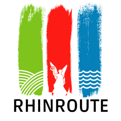 Rhinroute Logo Fehrbellin mit buntem Farben